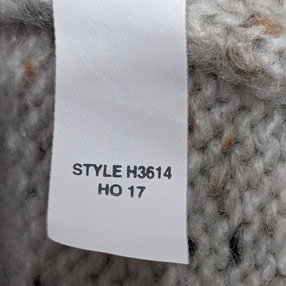 Madewell XS Button Sleeve Sweater Dress Cream Speckled Wool Blend Long Sleeve - Picture 10 of 10